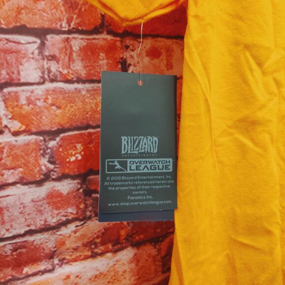 Chengdu Hunters T-Shirt Men's Large Yellow Blizzard Overwatch League Video Game - Picture 7 of 7